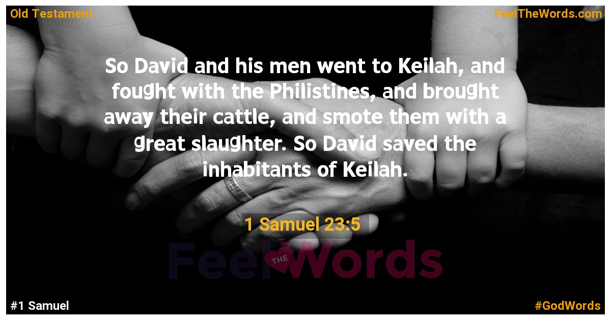 1 Samuel 23:5