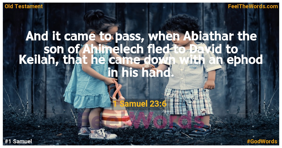 1 Samuel 23:6
