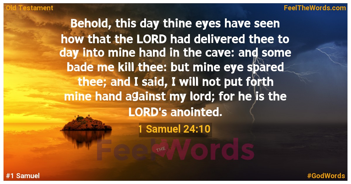 1 Samuel 24:10