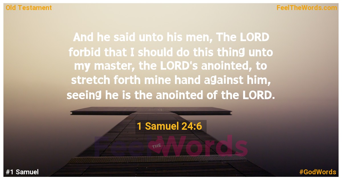 1 Samuel 24:6