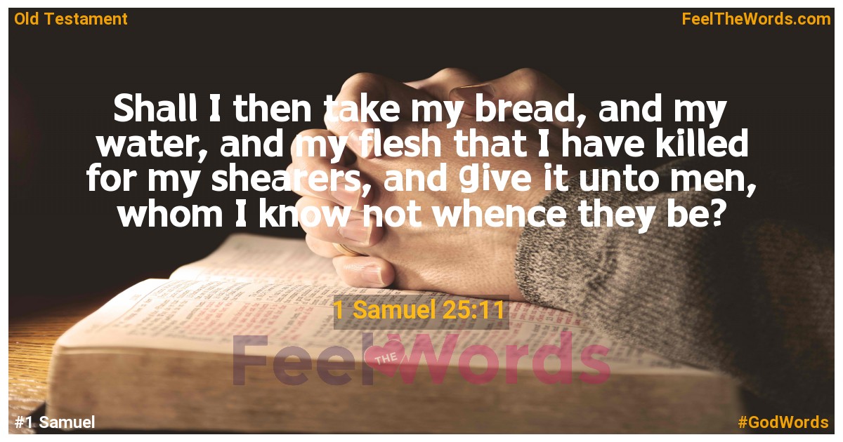1 Samuel 25:11