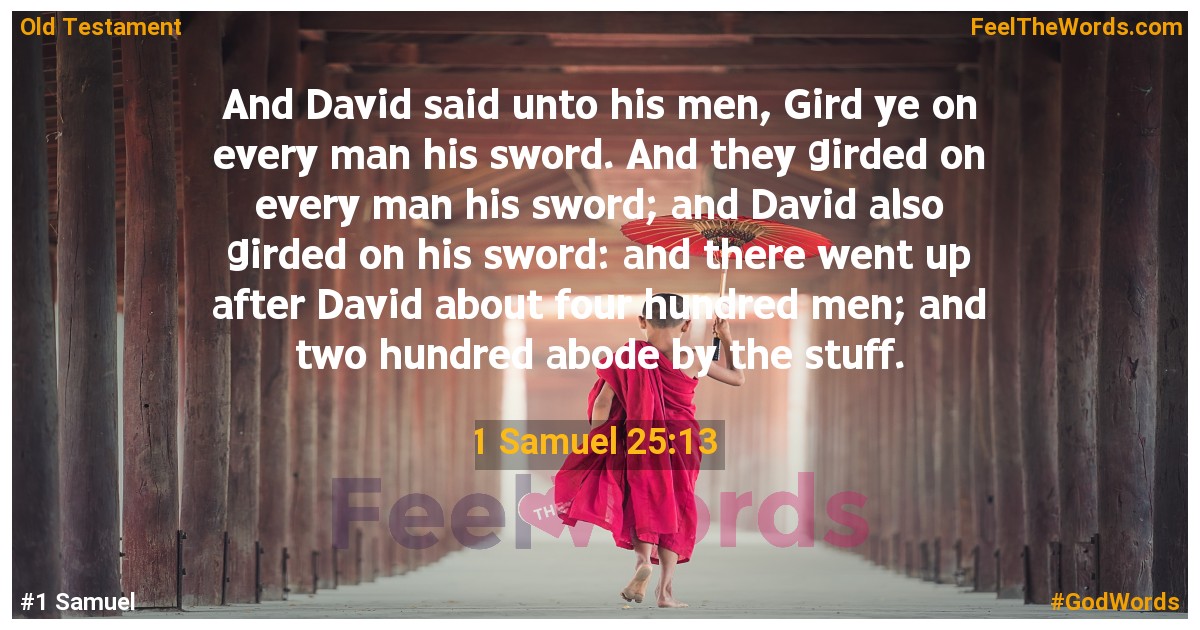 1 Samuel 25:13