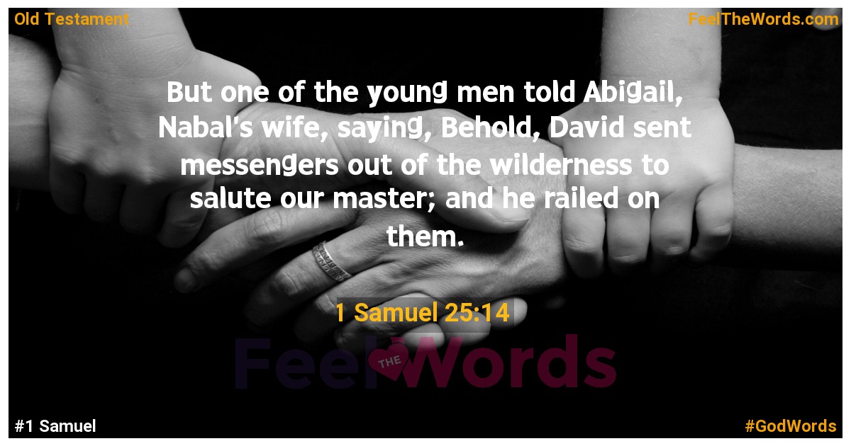 1 Samuel 25:14