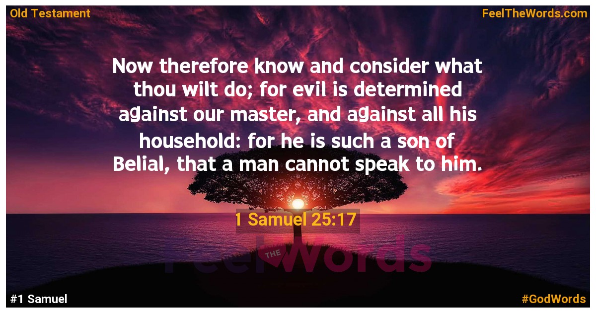 1 Samuel 25:17