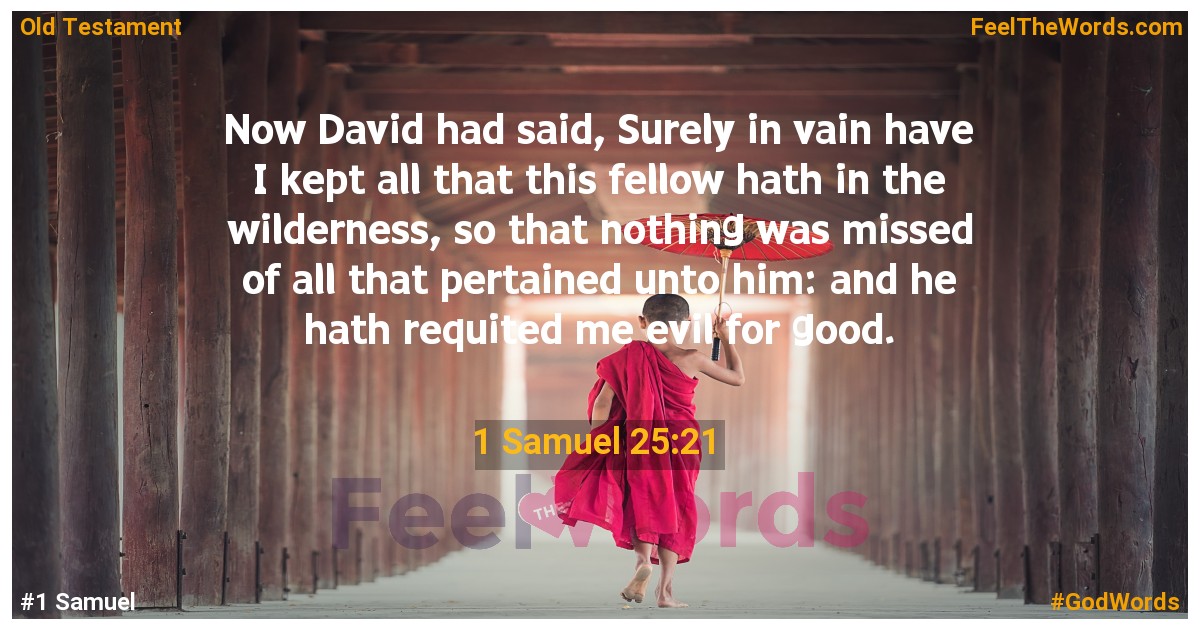 1 Samuel 25:21