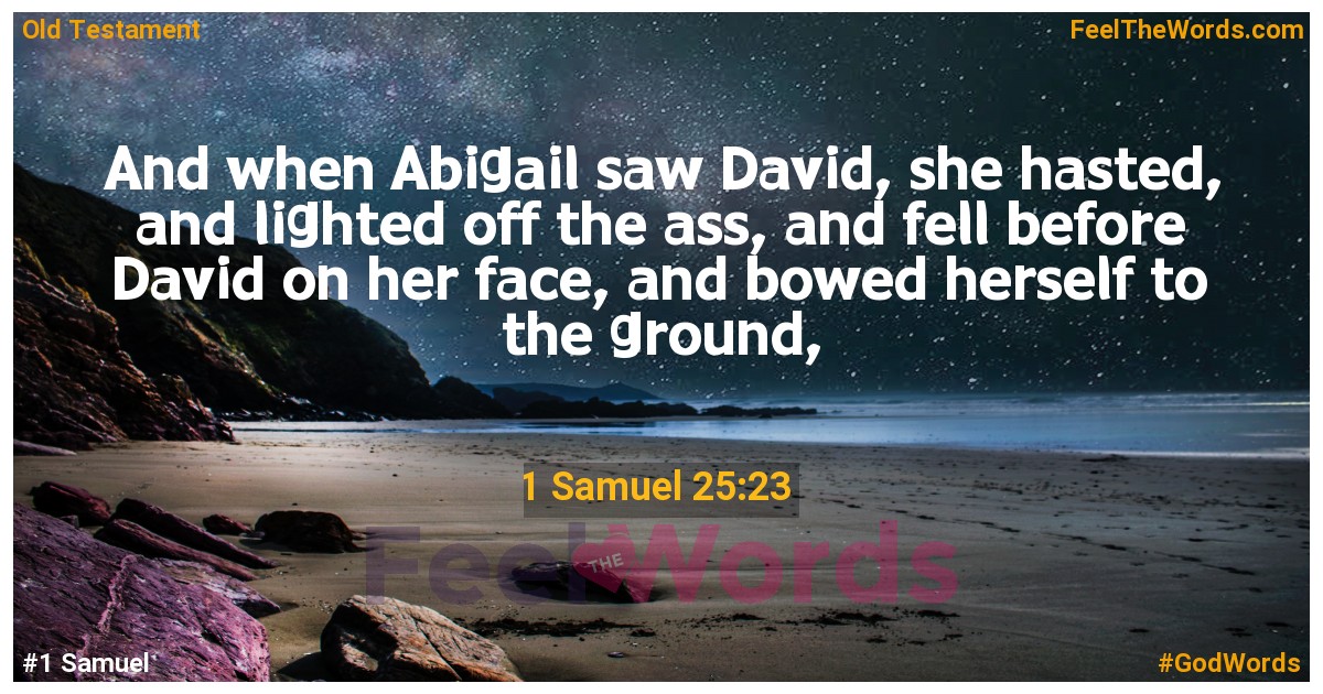 1 Samuel 25:23