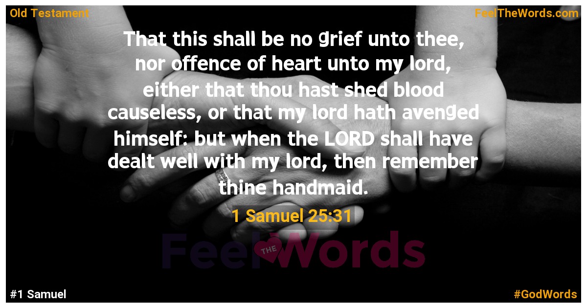 1 Samuel 25:31