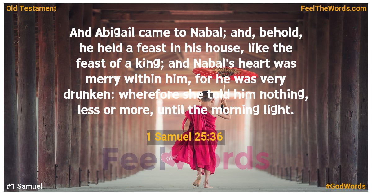 1 Samuel 25:36