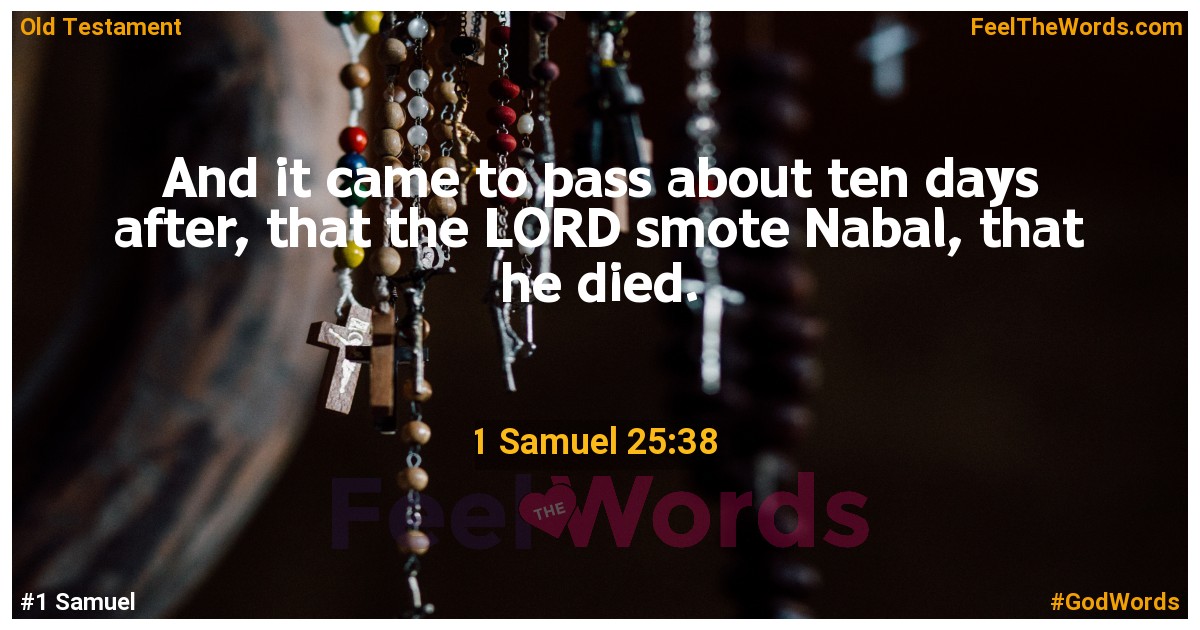 1 Samuel 25:38