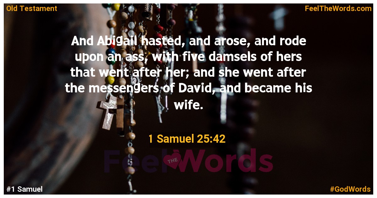 1 Samuel 25:42