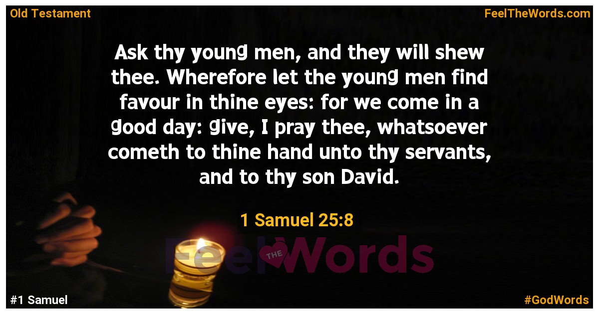 1 Samuel 25:8