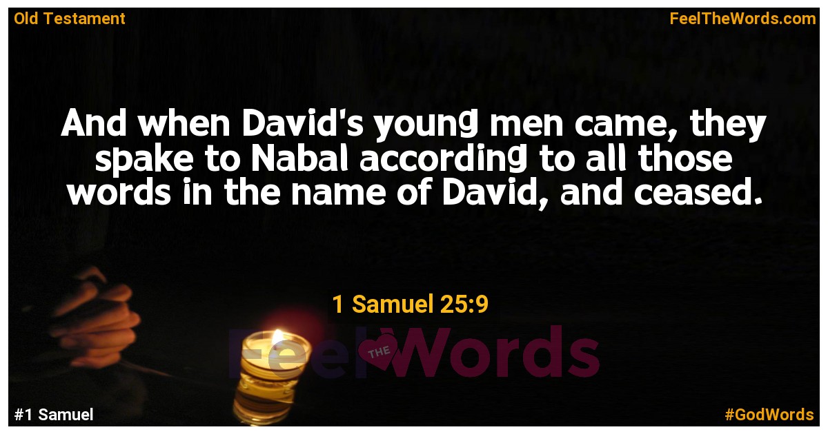 1 Samuel 25:9
