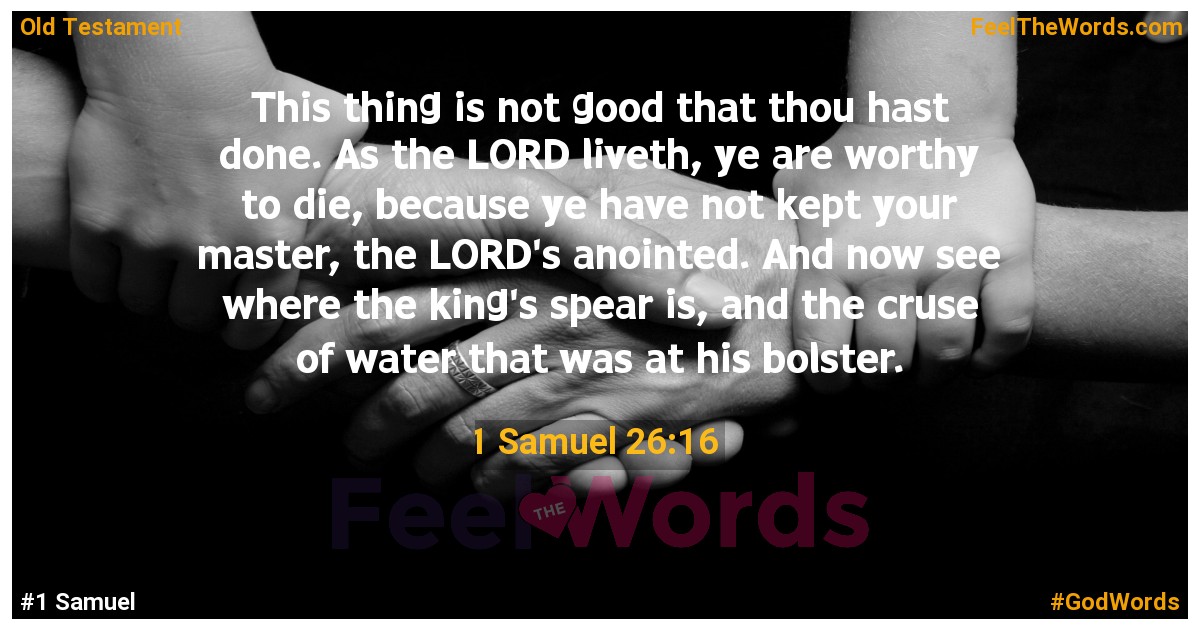 1 Samuel 26:16