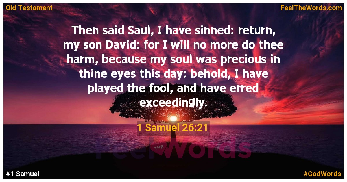 1 Samuel 26:21