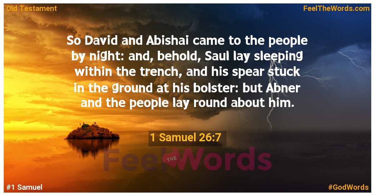 1 Samuel 26:7