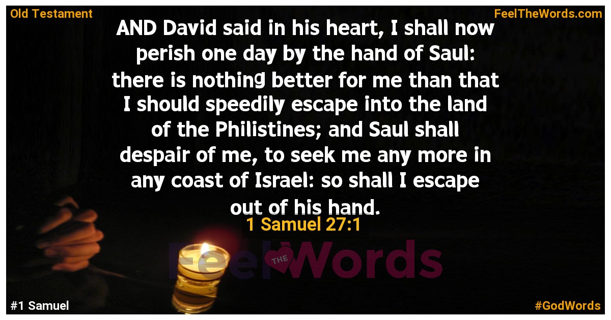 1 Samuel 27:1