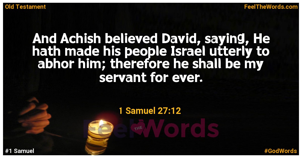 1 Samuel 27:12