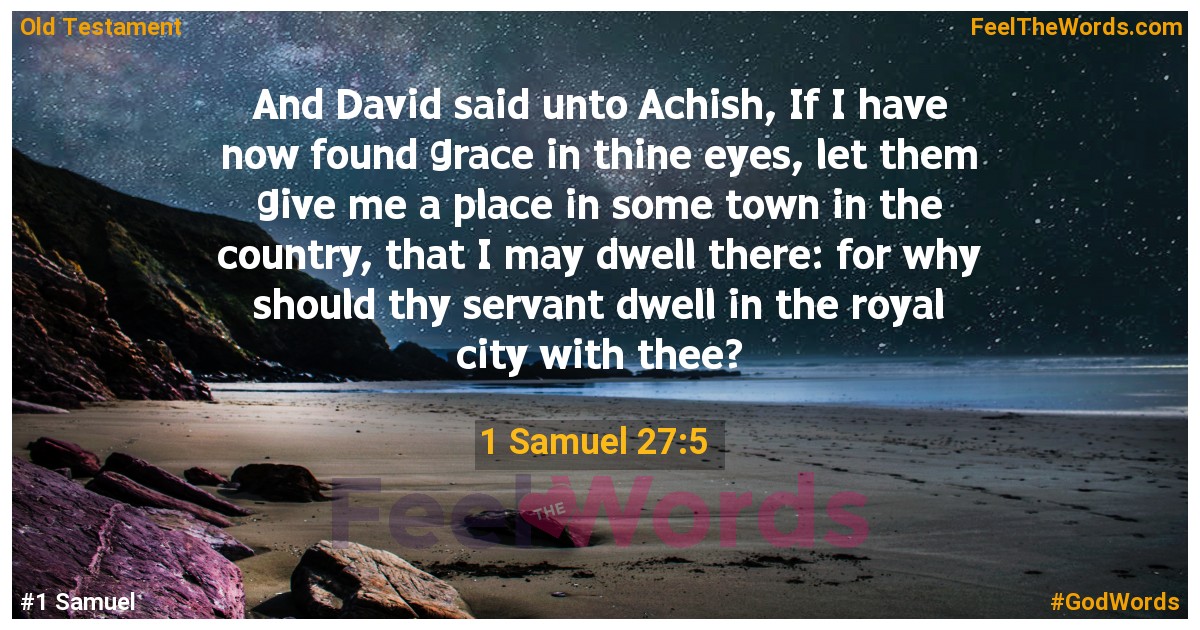 1 Samuel 27:5