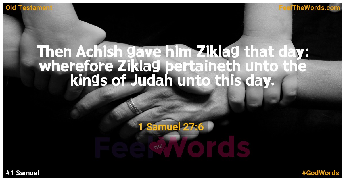 1 Samuel 27:6