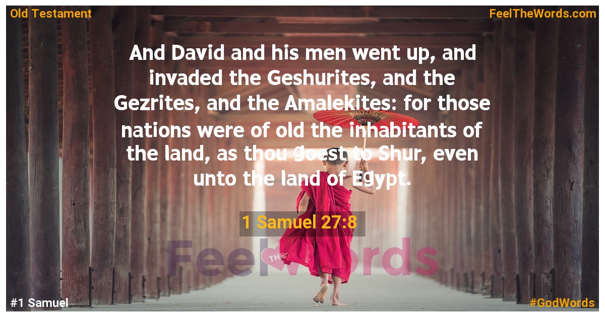1 Samuel 27:8