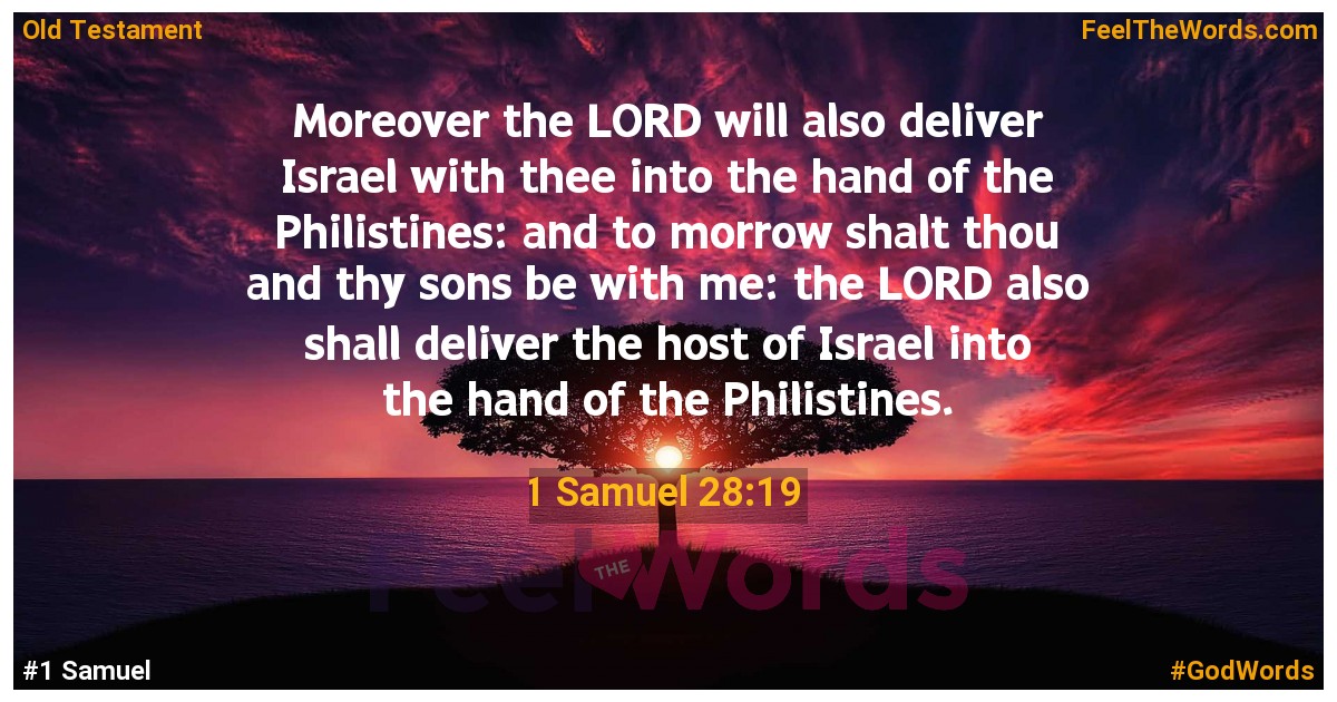 1 Samuel 28:19