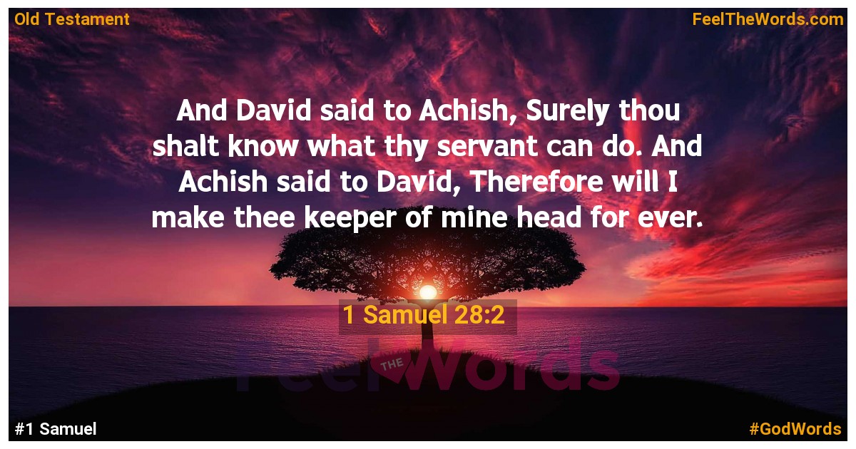 1 Samuel 28:2