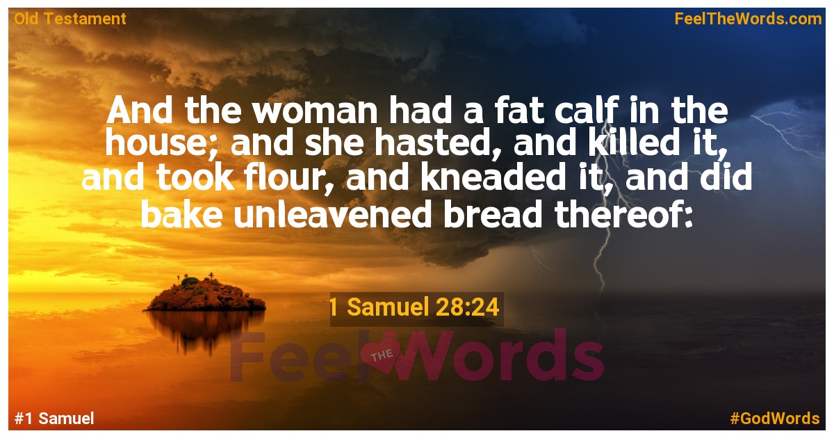 1 Samuel 28:24