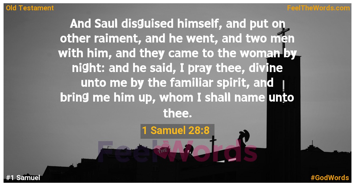 1 Samuel 28:8