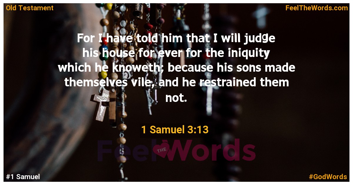 1 Samuel 3:13