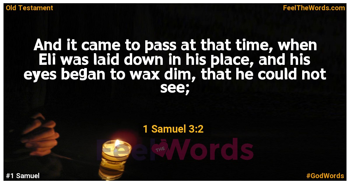 1 Samuel 3:2