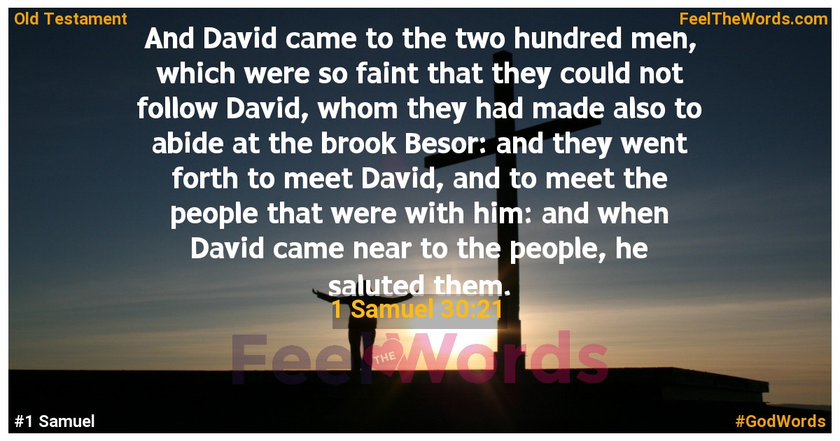 1 Samuel 30:21