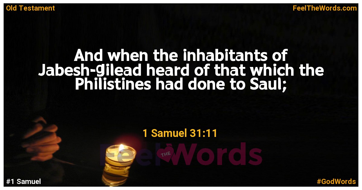 1 Samuel 31:11