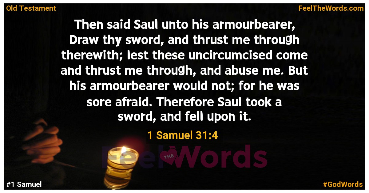 1 Samuel 31:4