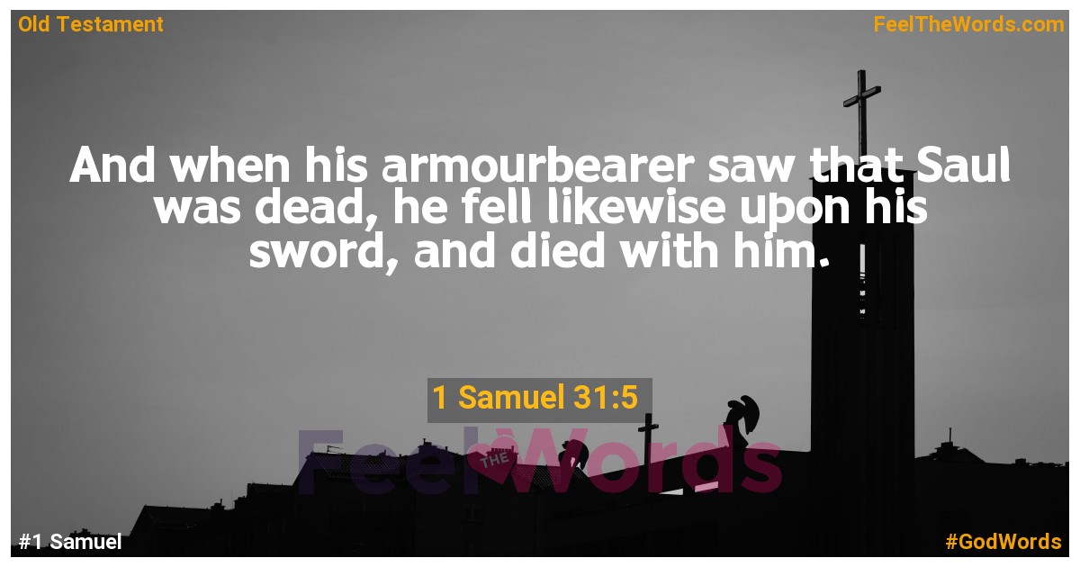 1 Samuel 31:5