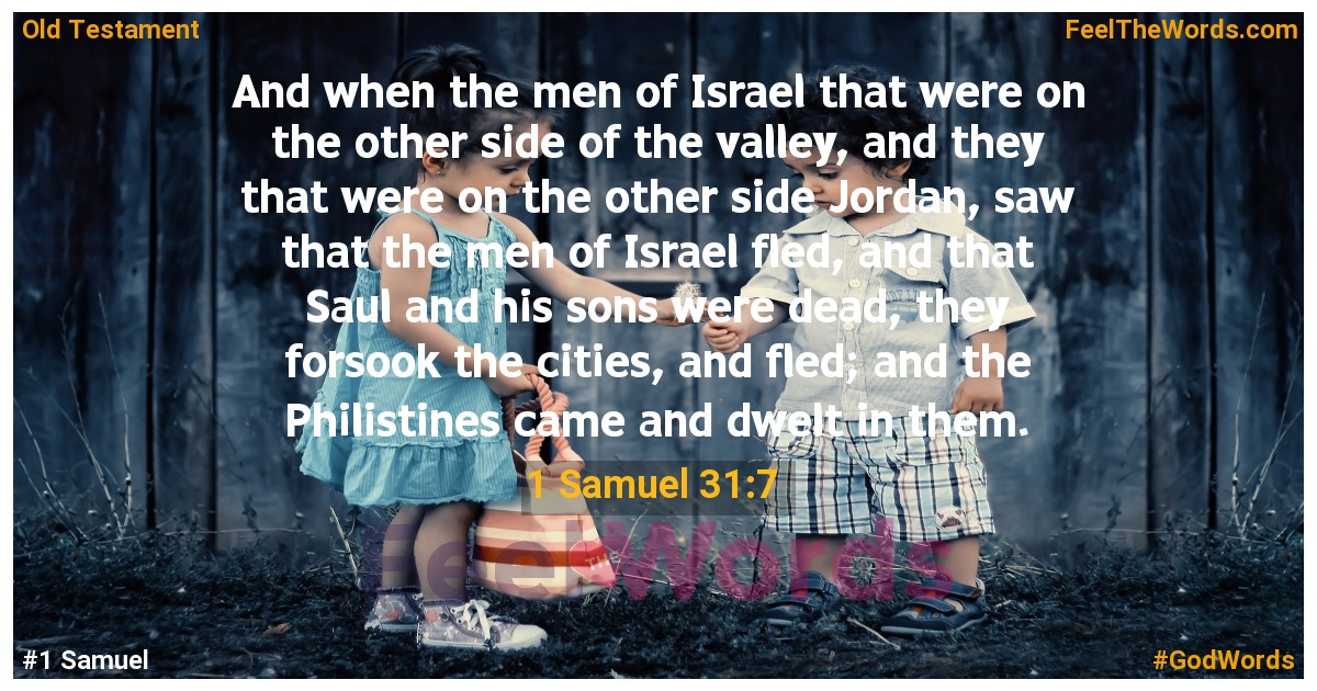 1 Samuel 31:7
