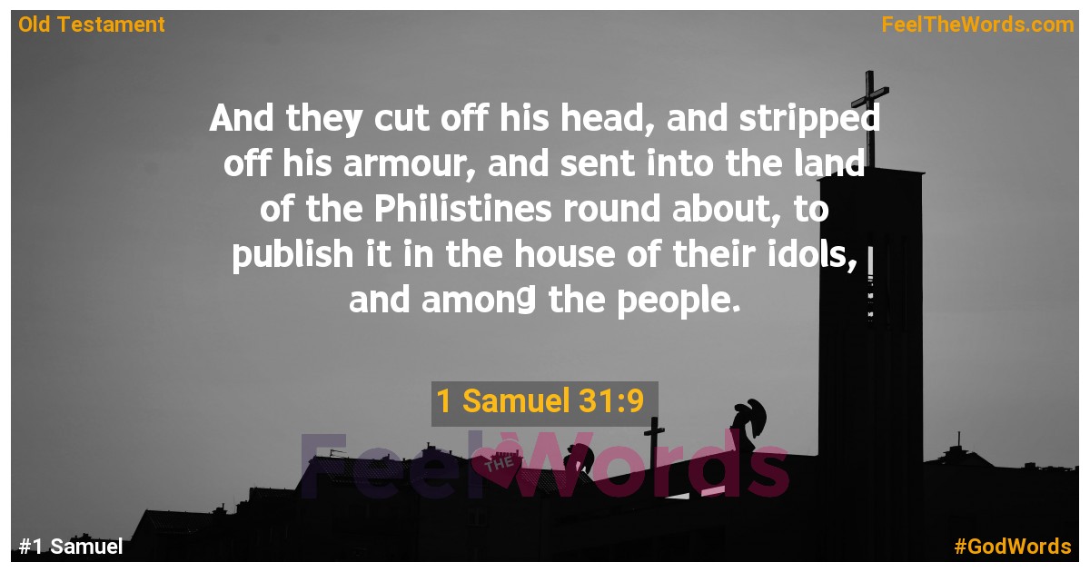 1 Samuel 31:9
