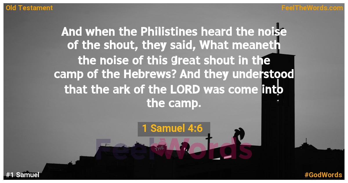 1 Samuel 4:6