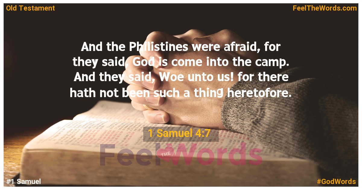 1 Samuel 4:7