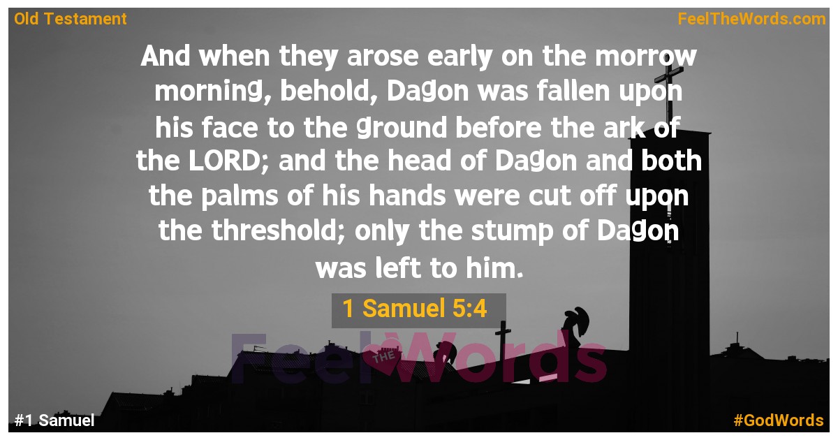 1 Samuel 5:4