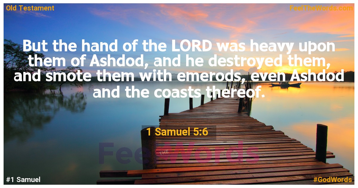 1 Samuel 5:6