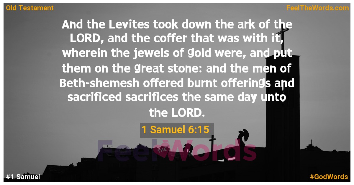 1 Samuel 6:15