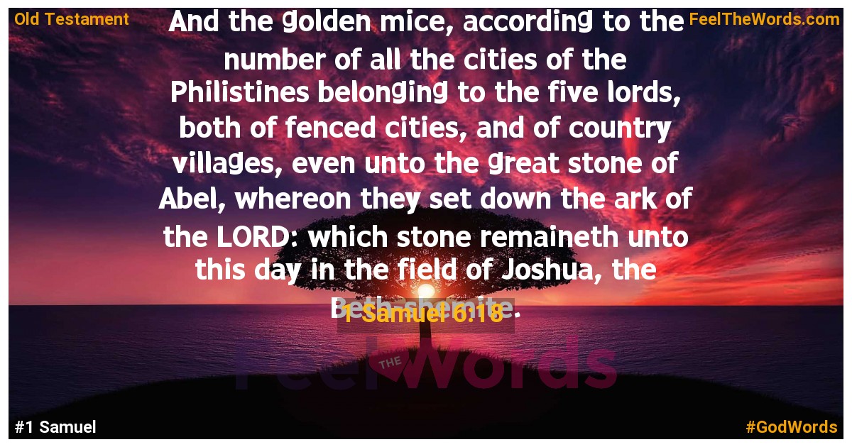 1 Samuel 6:18