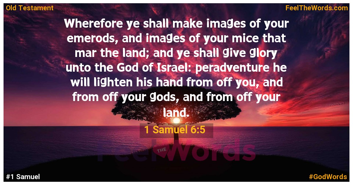 1 Samuel 6:5