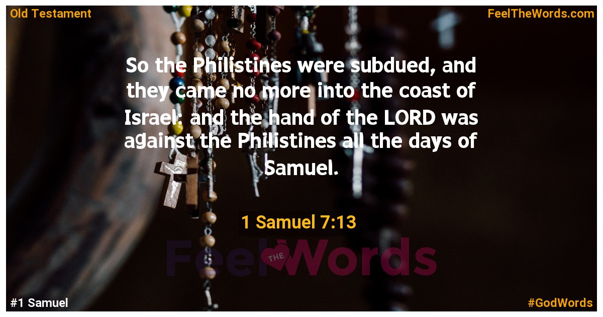 1 Samuel 7:13