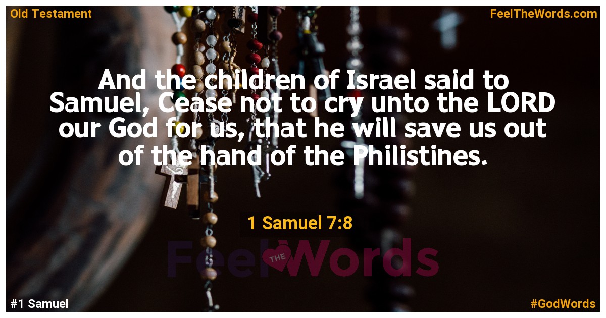 1 Samuel 7:8