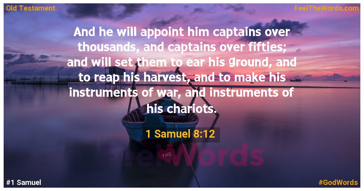 1 Samuel 8:12