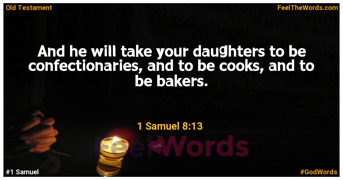 1 Samuel 8:13