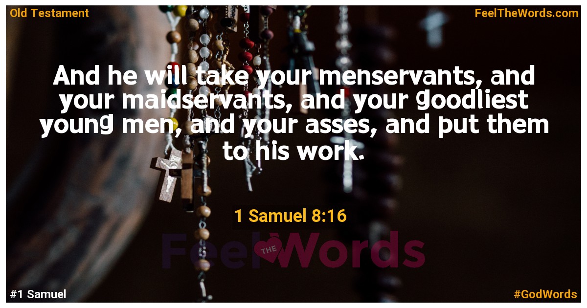 1 Samuel 8:16