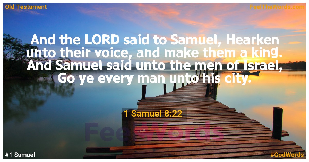 1 Samuel 8:22