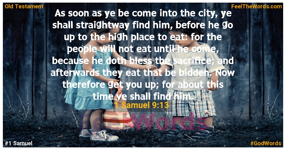 1 Samuel 9:13